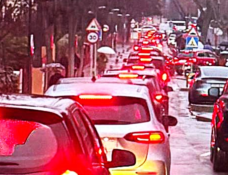 Atasco en Alcobendas